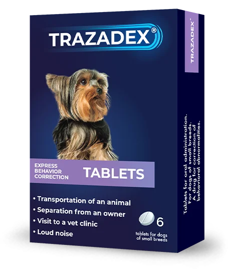 TRAZADEX for dogs of small breeds 6 tablets